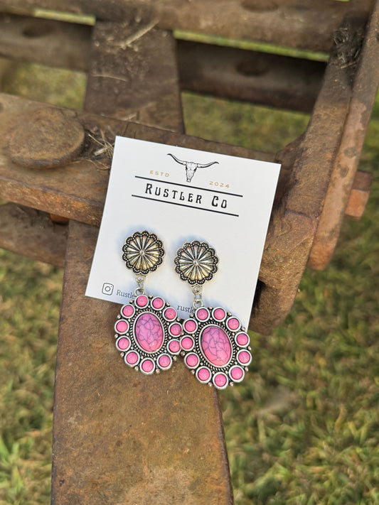 Pink Turquoise Flowers