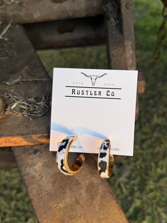 Cowhide Hoops