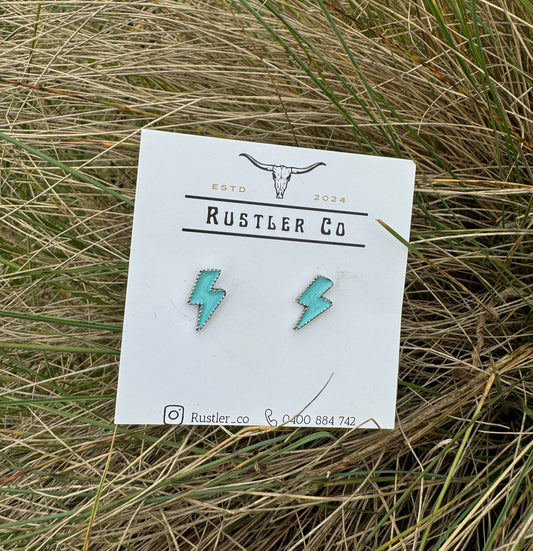 Turquoise Lightning Earrings